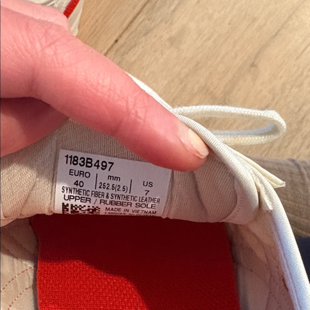 Onitsuka Tiger Mexico 66 Cream and Red Sneakers - Picture 2 of 3